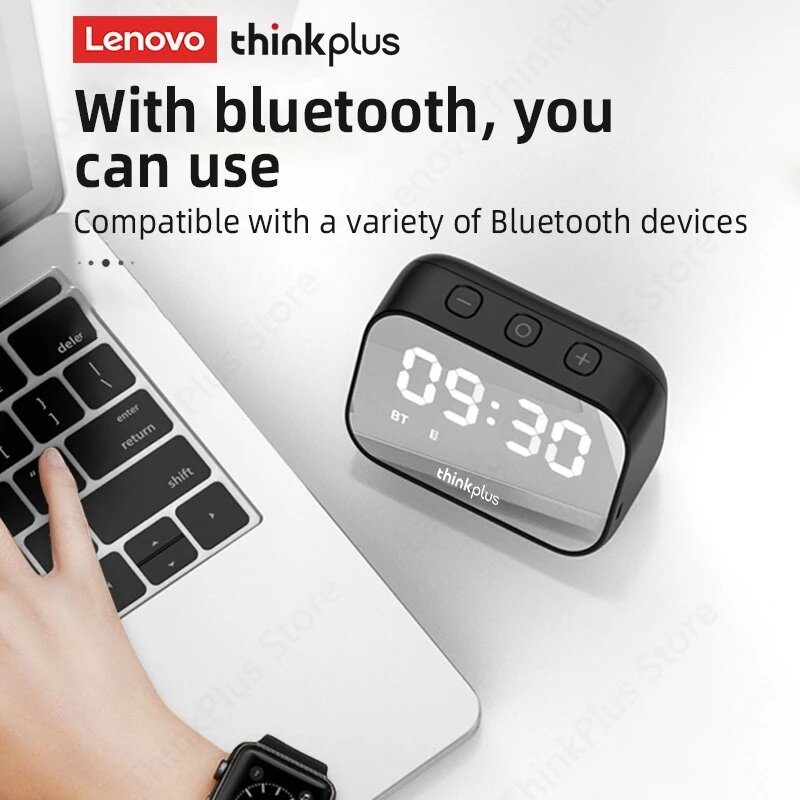 Thinkplus Ts13 Kaiutin Herätyskello Peili Langaton Bluetooth Led Digitaalinen Stereo Pöytäkone