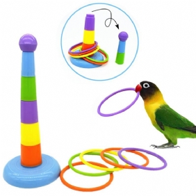 Bird Rings Toy Intelligence Training -korkeussäädettävä Lelusarja