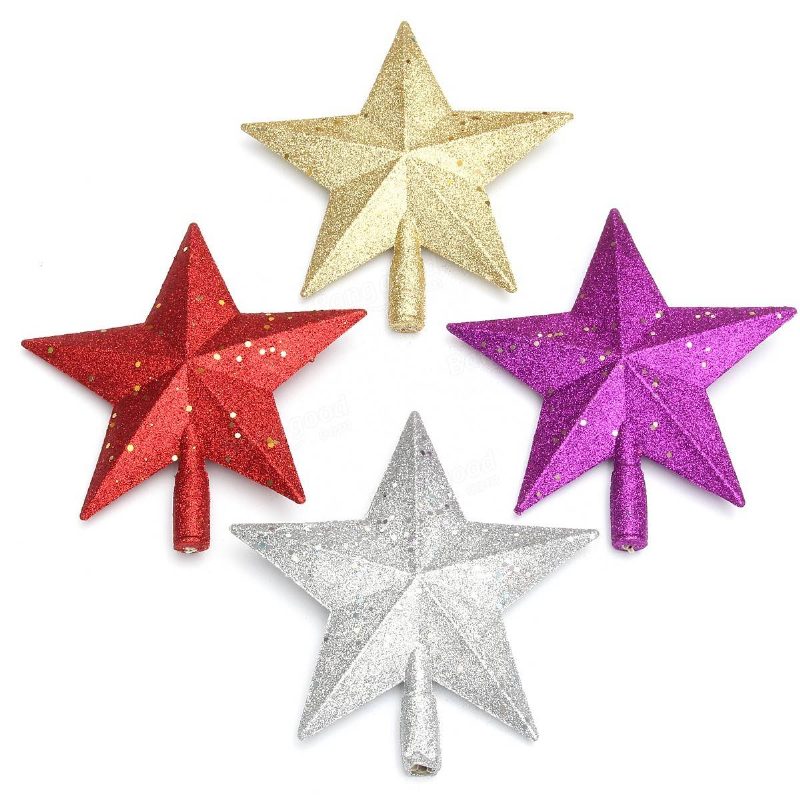 3d Shinny Glitter Star -joulukuusikoriste