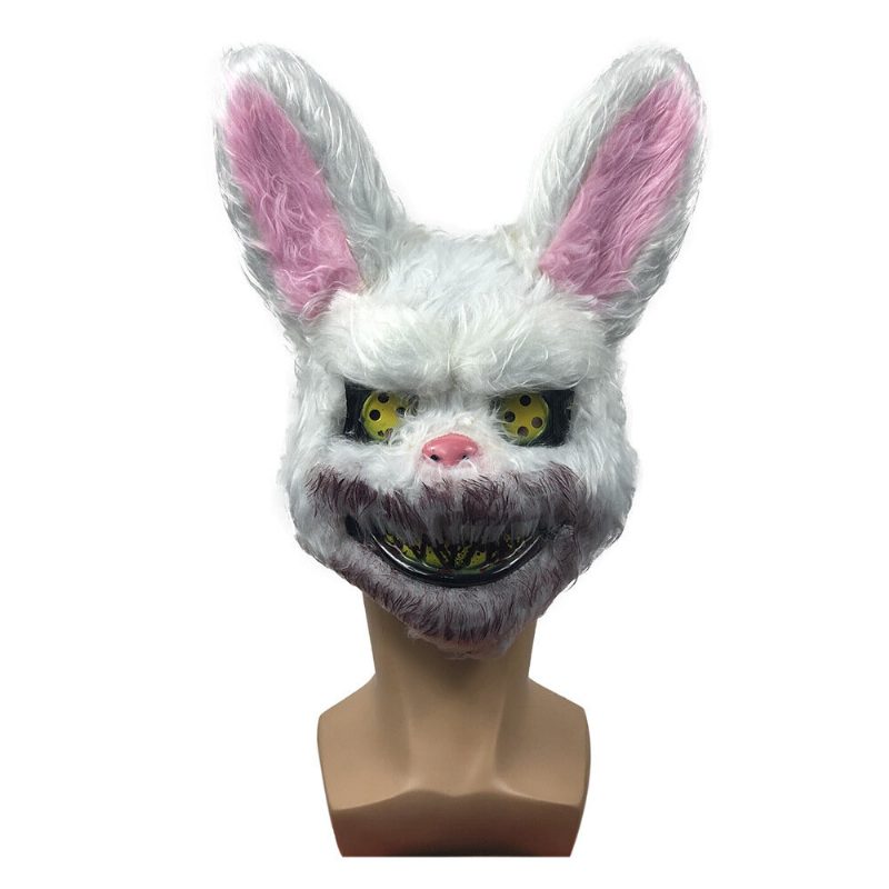 Bloody Killer Rabbit Bear Mask Scary Halloween Pehmo Cosplay Horror