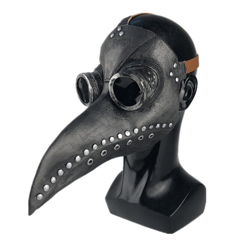 Halloween Cosplay Steampunk Plague Doctor Mask Lintu Nokka Rekvisiitta Retr Gothic Masks