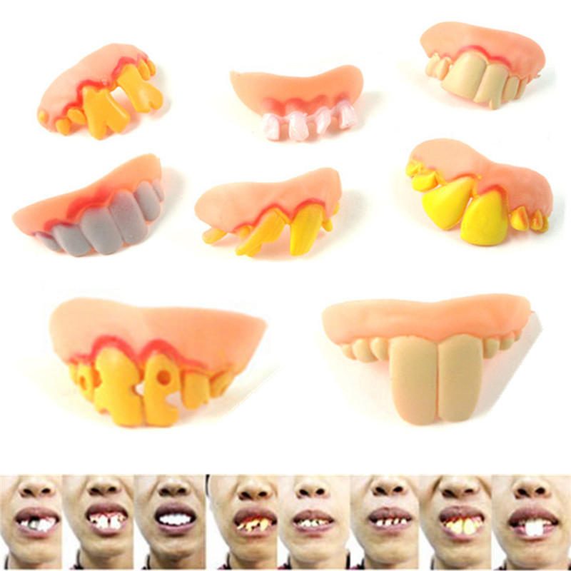 Halloween Funny Faked Teeth -meikkibileet Naamiaiset Prop