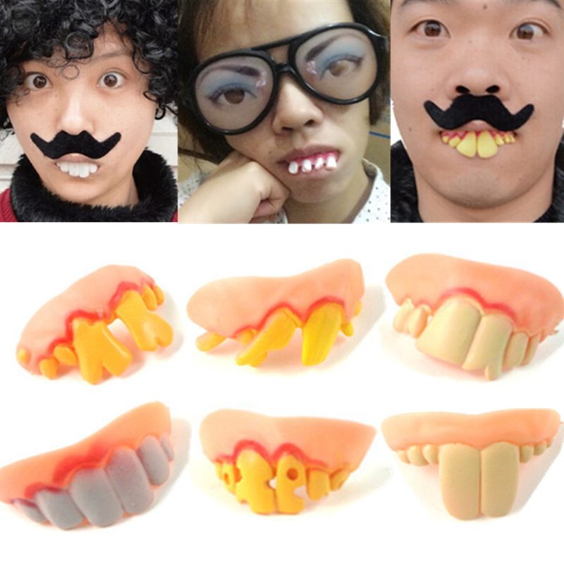 Halloween Funny Faked Teeth -meikkibileet Naamiaiset Prop