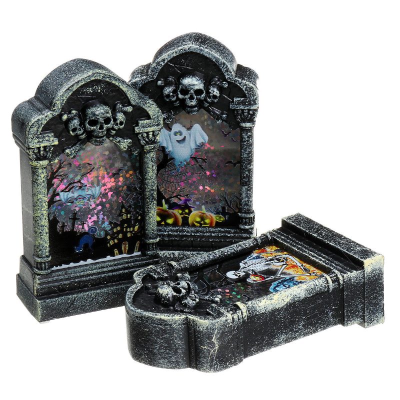 Halloween Hautakivivalolaatikon Valokoristeet Prop Tombstone Led-teemajuhlasisustus