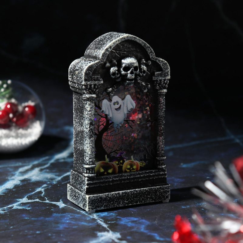 Halloween Hautakivivalolaatikon Valokoristeet Prop Tombstone Led-teemajuhlasisustus