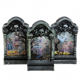 Halloween Hautakivivalolaatikon Valokoristeet Prop Tombstone Led-teemajuhlasisustus