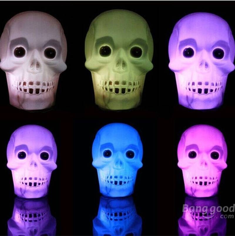 Halloween Led Pumpking Skull Lamp Light Party Decoration