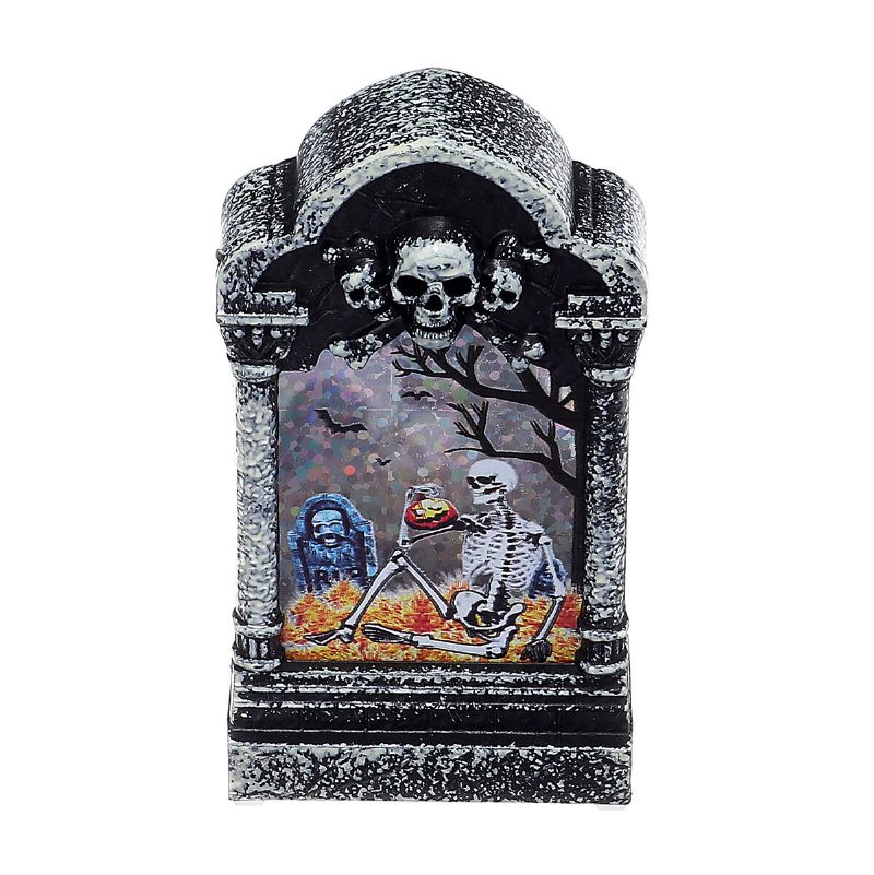 Halloween Led-valolamppu Skeleton Tombstone Castle Muovinen Rekvisiitta Party Lahja Decor Pöytävalaisin