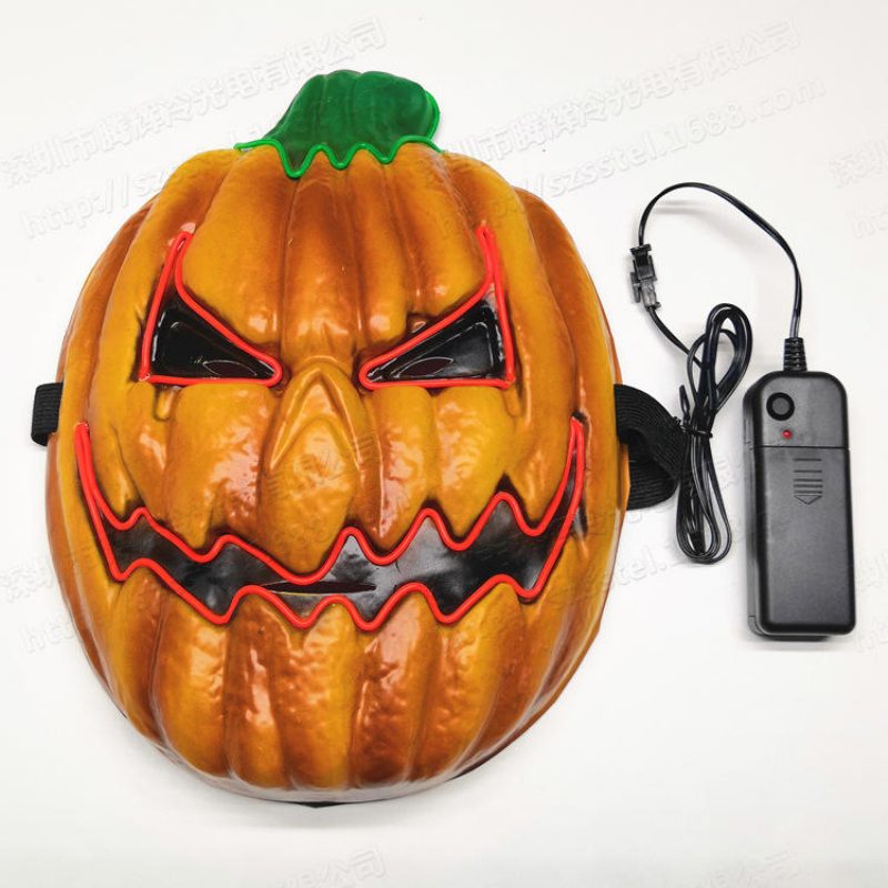 Halloween-naamio Cosplay-naamarit Led-valaiseva Punpkin-naamari Halloween-juhliin