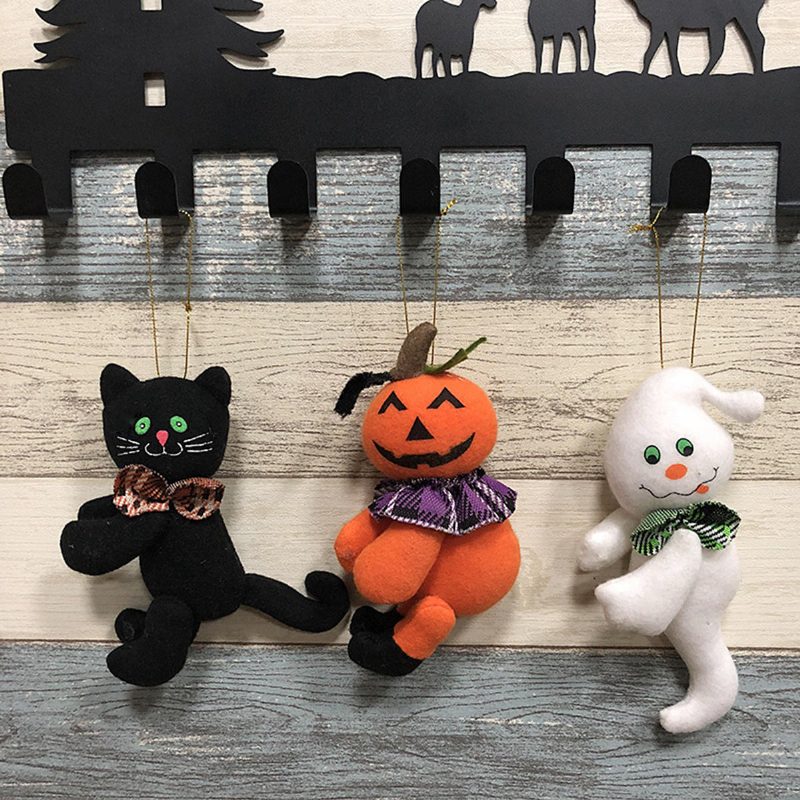 Halloween Pumpkin Cat Ghost Doll Cloth Pehmoleluklubin Kodin Hieno Sisustuslahja