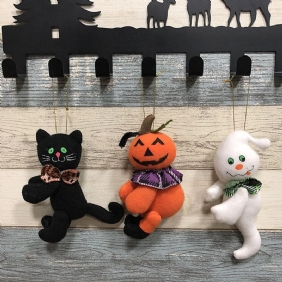 Halloween Pumpkin Cat Ghost Doll Cloth Pehmoleluklubin Kodin Hieno Sisustuslahja