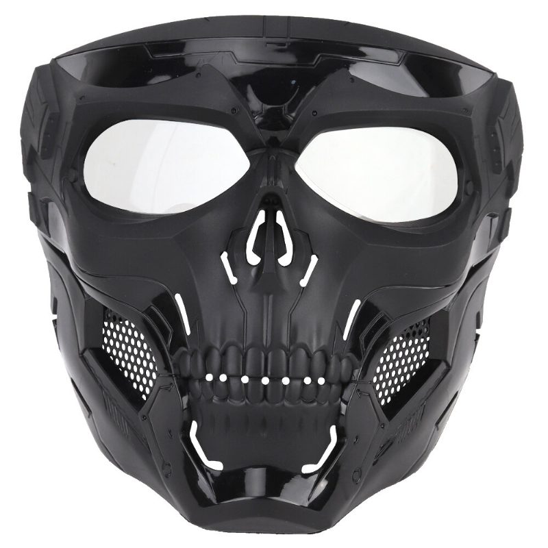 Halloween Skull Tactical Airsoft Mask Paintball Cs Military Suojaava Koko Kasvokypärä