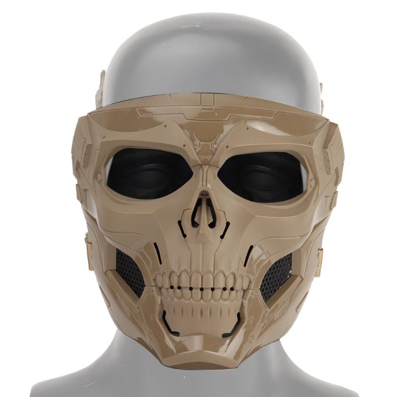 Halloween Skull Tactical Airsoft Mask Paintball Cs Military Suojaava Koko Kasvokypärä