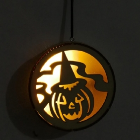 Jm01493 Kurpitsa Puinen Led-valo Halloween-koristeet Seinävalaisin Juhlallisiin Juhliin