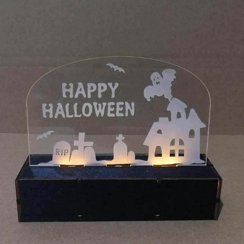 Jm01508 1 Kpl Halloween Decoration Led-lamppu Kynttilä Led-teekynttiläillä Halloween-koristeisiin