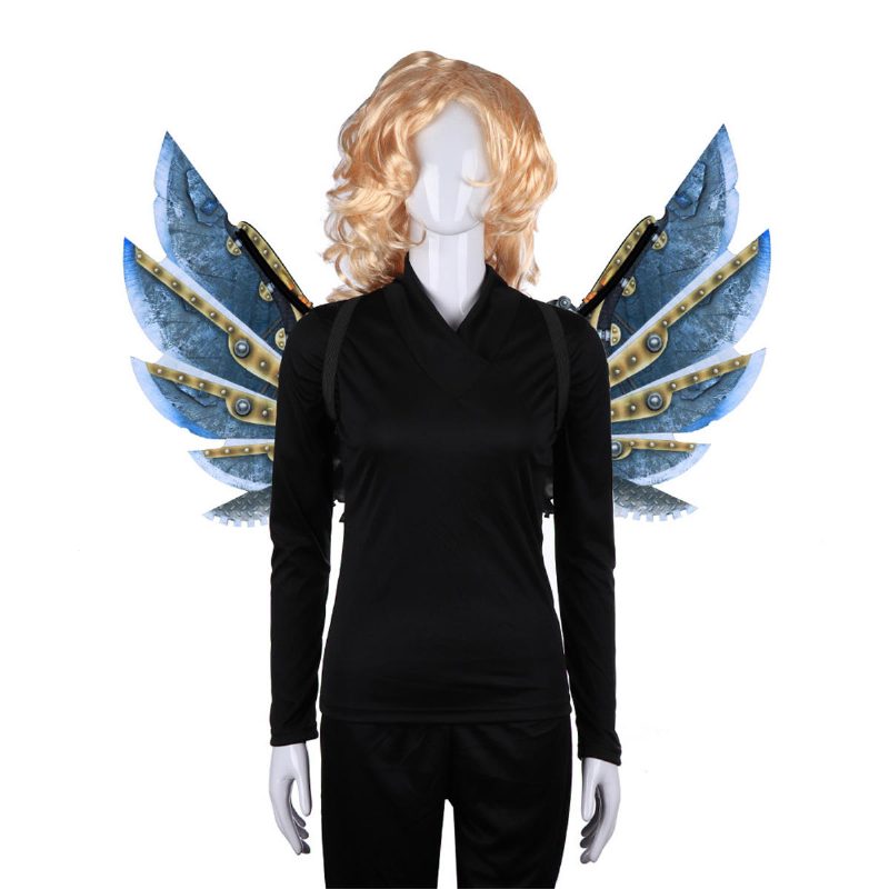 Mardi Gras Steampunk Gear Wings Cosplay Carnival Party Unisex-asujen Siipirekvisiitta