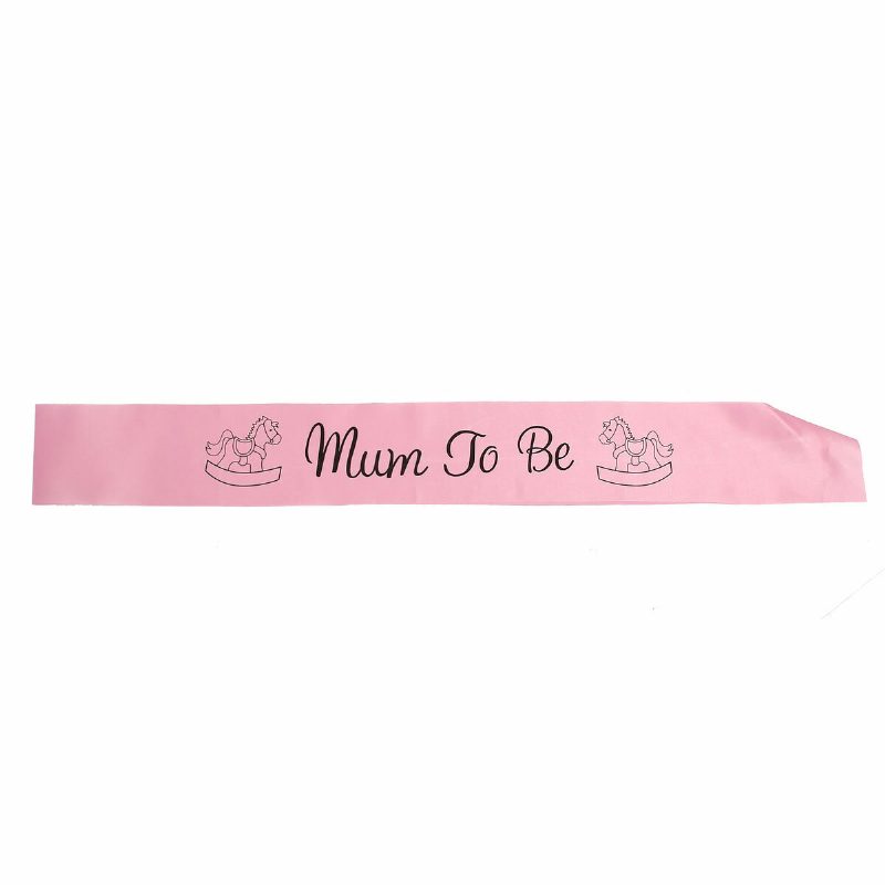 Värit Baby Shower Party Satiini Sash Banner Nauha Uusi Mummy To Be / Isoäiti / Täti / Nanny