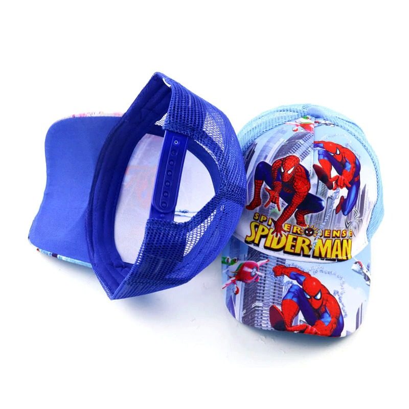 Baby Summer Spider-man Mesh Baseballlippis Hengittävä