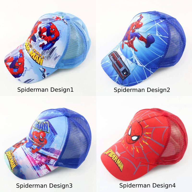 Baby Summer Spider-man Mesh Baseballlippis Hengittävä