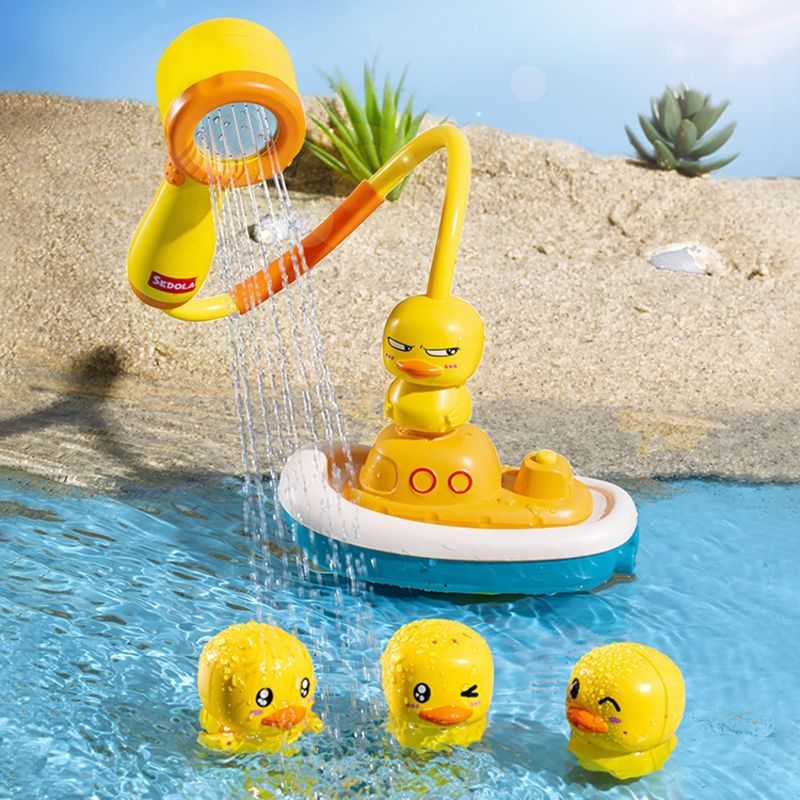 Duck Bathtub Toy Spray Water Game Lapsille