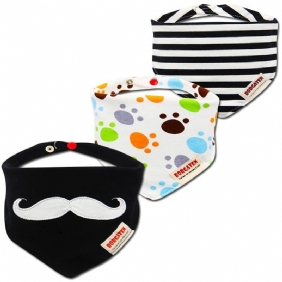 Muslin Baby Bandana 3 Kpl Setti Bibs Monikäyttöinen Huivi Super Pehmeä