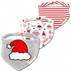 Muslin Baby Bandana 3 Kpl Setti Bibs Monikäyttöinen Huivi Super Pehmeä