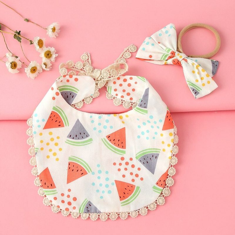 Muslin Baby Bandana 3 Kpl Setti Bibs Monikäyttöinen Huivi Super Pehmeä