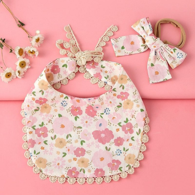 Muslin Baby Bandana 3 Kpl Setti Bibs Monikäyttöinen Huivi Super Pehmeä