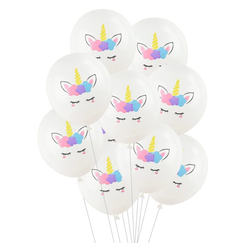 Rainbow Unicorn Baby Shower Ballons Juhlakoristeet 7 Kpl