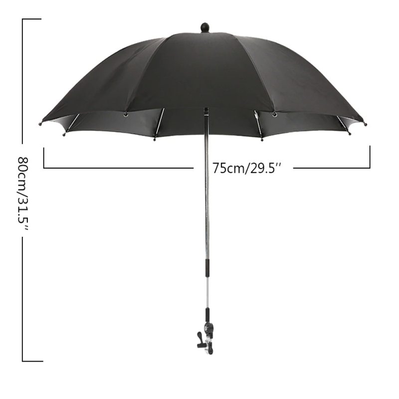 Universaali Rattaiden Sateenvarjo Aurinko- Ja Sadesuoja Uv 50+