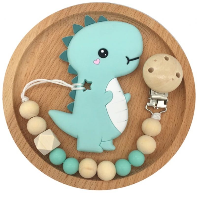 Vauvan Tutti Clip Hammaslelu Sarjakuva Dinosaur Teether