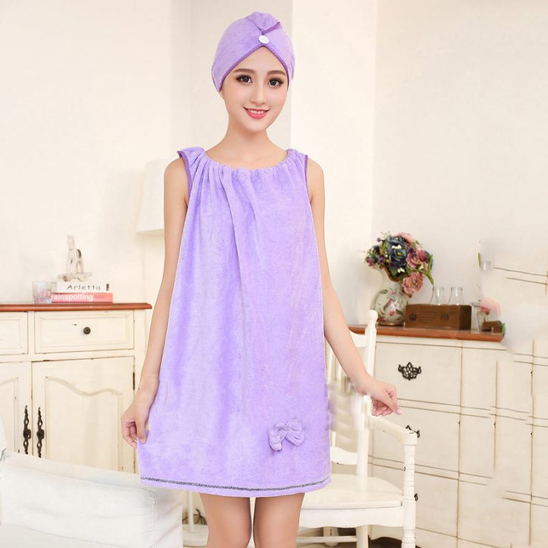 Honana Bx-r972 Imeytyy Kylpyyn Cozy Microfiber Naisten Hame Kylpypyyhe Kylpytakki