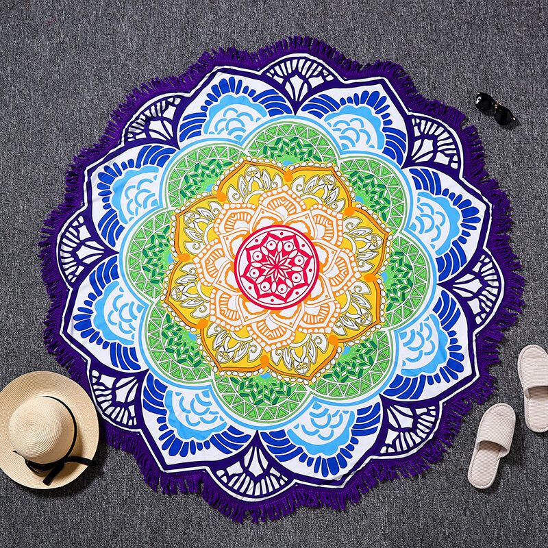 Honana Wx-91 Bohemian Tapestry Totem Lotus Rantapyyhkeet Joogamatto Leirintäpatja Bikinipäällinen