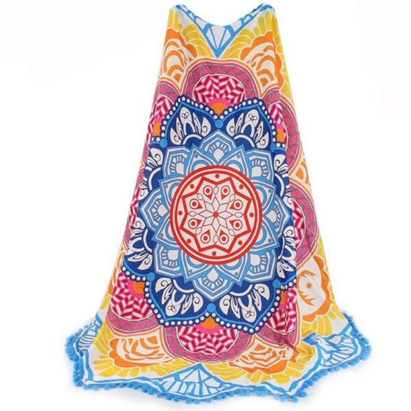 Honana Wx-91 Bohemian Tapestry Totem Lotus Rantapyyhkeet Joogamatto Leirintäpatja Bikinipäällinen