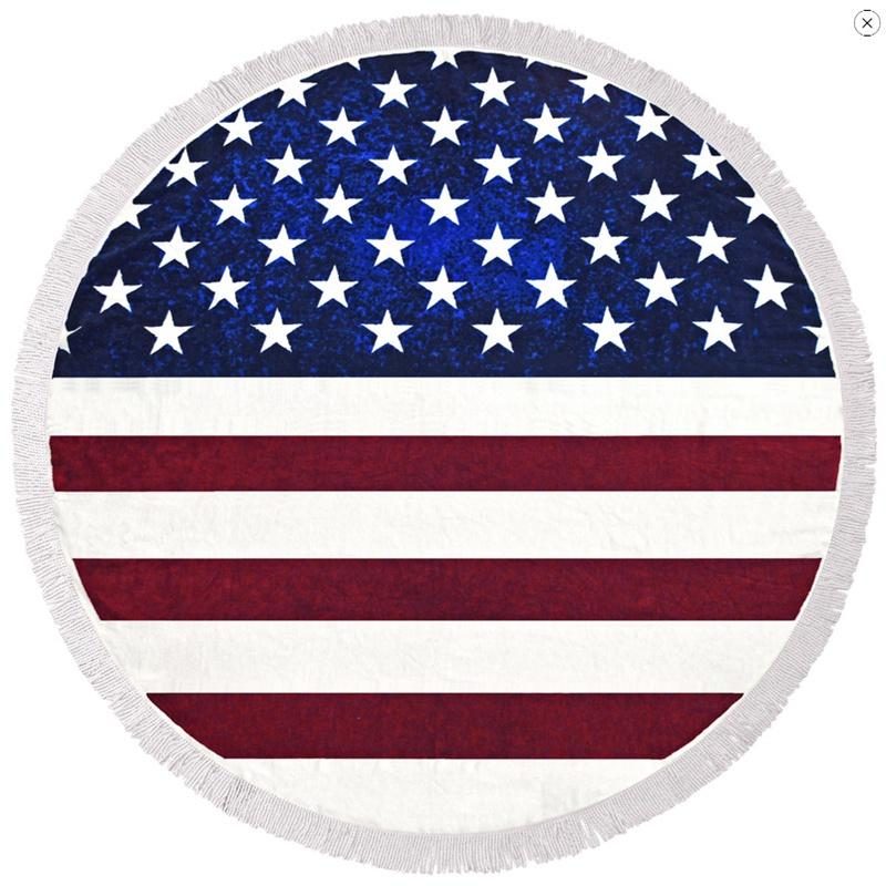 Honana Wx-93 Bohemian Tapestry American Flag Rantapyyhkeet Joogamatto Leirintäpatja Bikinipäällinen