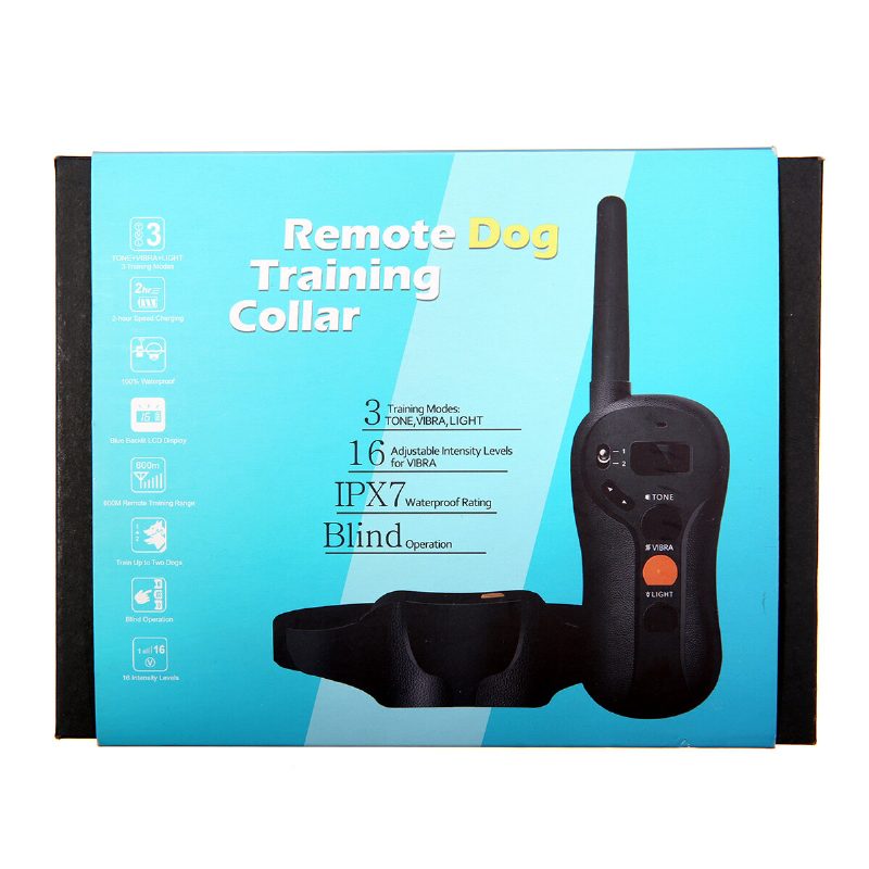 2x Focuspet Lcd Electric Remote Dog Shock Bark Panta Trainer Training Ipx7