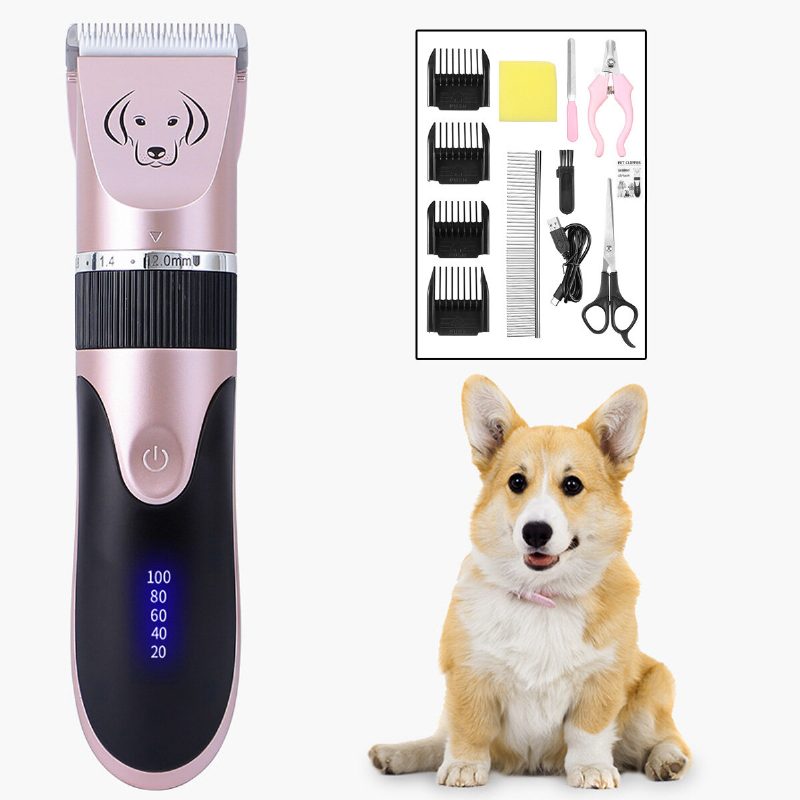 Ammattimainen Pet Cat Dog Clipper Trimmeri Sähköinen Type-c Ladattava