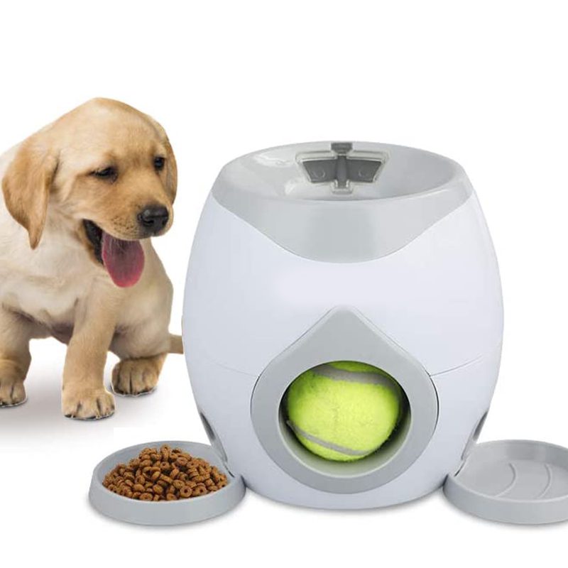 Dog Tennis Ball Reward Machine Iq Toy Training Sisällä Tai Ulkona