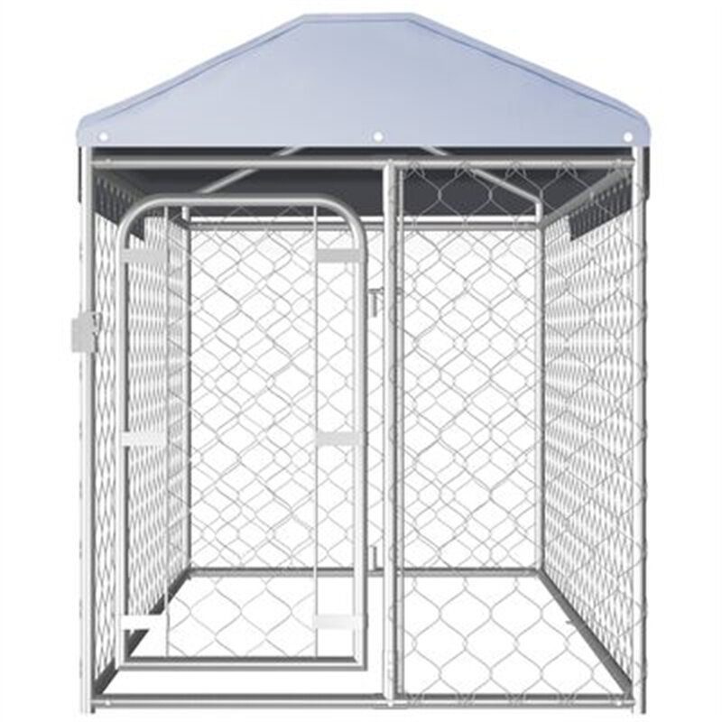 Eu Direct Vidaxl 144492 Ulkokennel Katolla 200x100x125cm Lemmikkitarvikkeita Koiratalo Lemmikkikoti Kissan Sänky Aita Leikkikehä