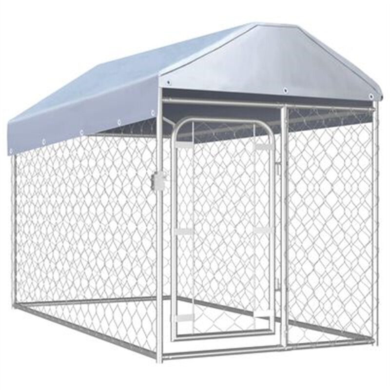 Eu Direct Vidaxl 144492 Ulkokennel Katolla 200x100x125cm Lemmikkitarvikkeita Koiratalo Lemmikkikoti Kissan Sänky Aita Leikkikehä