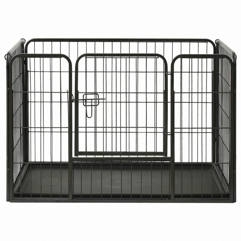 Eu Direct Vidaxl 170575 Outdoor Dog Leikkikehä Teräs 91.5x59x61 cm Kotihäkki Kokoontaitettava Koiranpentu Kissat Unimetallileikkikehä Harjoitus Vuodekaukalo Lemmikkitarvikkeita