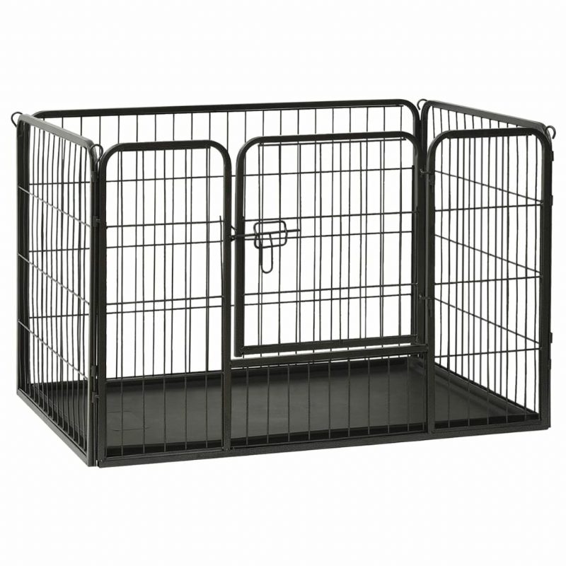 Eu Direct Vidaxl 170575 Outdoor Dog Leikkikehä Teräs 91.5x59x61 cm Kotihäkki Kokoontaitettava Koiranpentu Kissat Unimetallileikkikehä Harjoitus Vuodekaukalo Lemmikkitarvikkeita