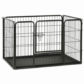 Eu Direct Vidaxl 170575 Outdoor Dog Leikkikehä Teräs 91.5x59x61 cm Kotihäkki Kokoontaitettava Koiranpentu Kissat Unimetallileikkikehä Harjoitus Vuodekaukalo Lemmikkitarvikkeita