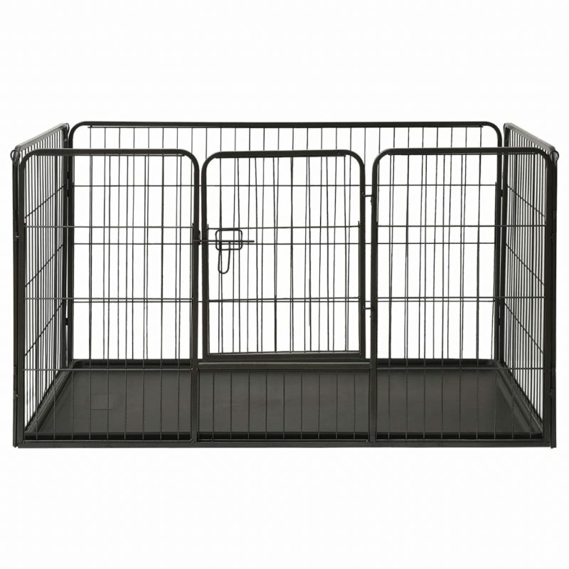 Eu Direct Vidaxl 170576 Outdoor Dog Leikkikehä Teräs 123x77.5x74.5 cm Kotihäkki Kokoontaitettava Koiranpentu Kissat Unimetallileikkikehä Harjoitus Vuodekaukalo Lemmikkitarvikkeita