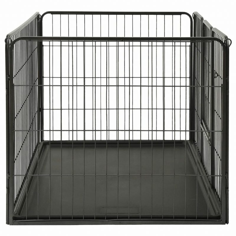 Eu Direct Vidaxl 170576 Outdoor Dog Leikkikehä Teräs 123x77.5x74.5 cm Kotihäkki Kokoontaitettava Koiranpentu Kissat Unimetallileikkikehä Harjoitus Vuodekaukalo Lemmikkitarvikkeita