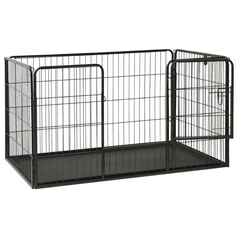 Eu Direct Vidaxl 170576 Outdoor Dog Leikkikehä Teräs 123x77.5x74.5 cm Kotihäkki Kokoontaitettava Koiranpentu Kissat Unimetallileikkikehä Harjoitus Vuodekaukalo Lemmikkitarvikkeita