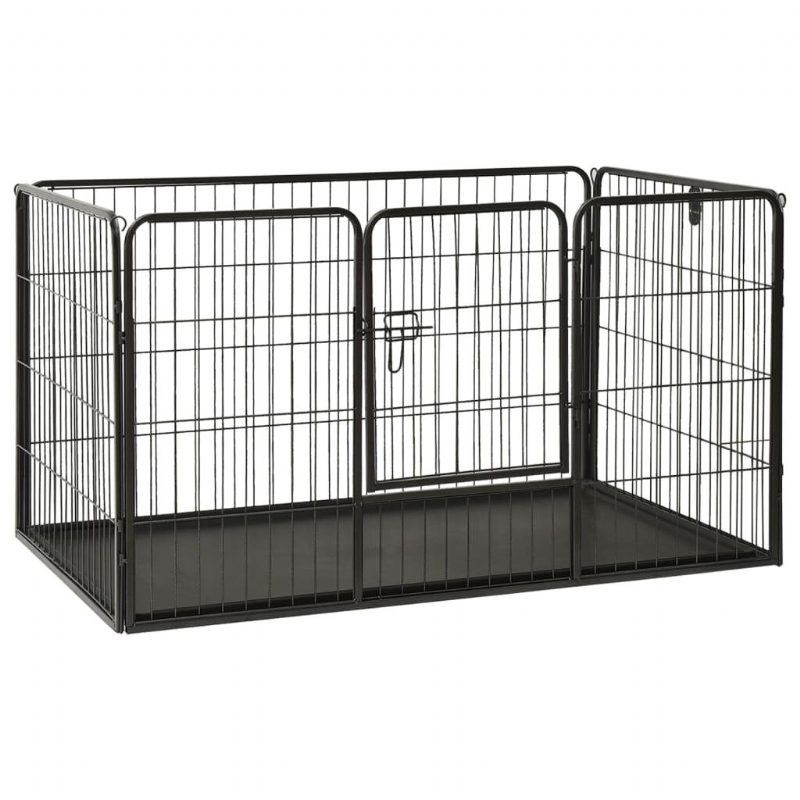 Eu Direct Vidaxl 170576 Outdoor Dog Leikkikehä Teräs 123x77.5x74.5 cm Kotihäkki Kokoontaitettava Koiranpentu Kissat Unimetallileikkikehä Harjoitus Vuodekaukalo Lemmikkitarvikkeita