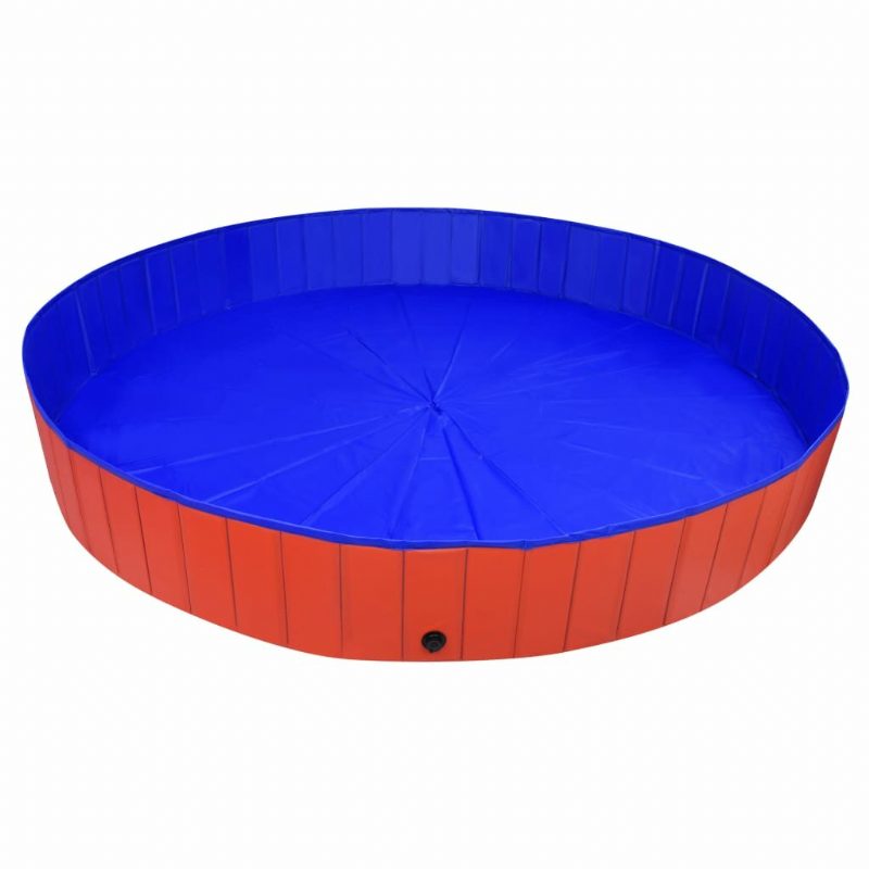 Eu Direct Vidaxl 92601 Kokoontaittuva Koiran Uima-allas Punainen 300x40 cm Pvc Pentukylpy Kokoontaitettava Kissoille Leikkiville Lapsille Lemmikkitarvikkeita