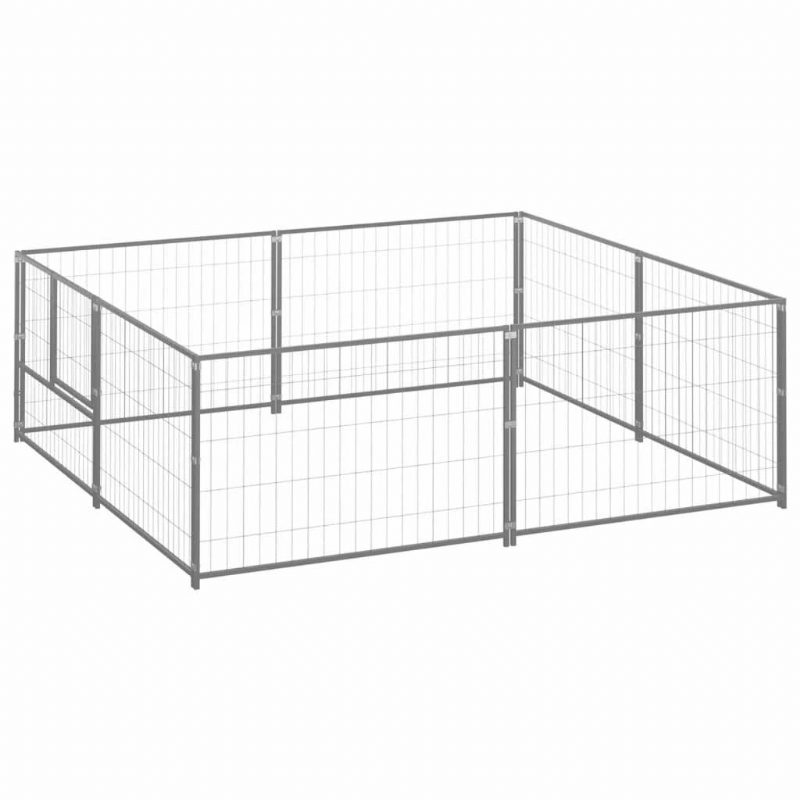 Koirakennel Hopea 43.1 Ft² Terästä