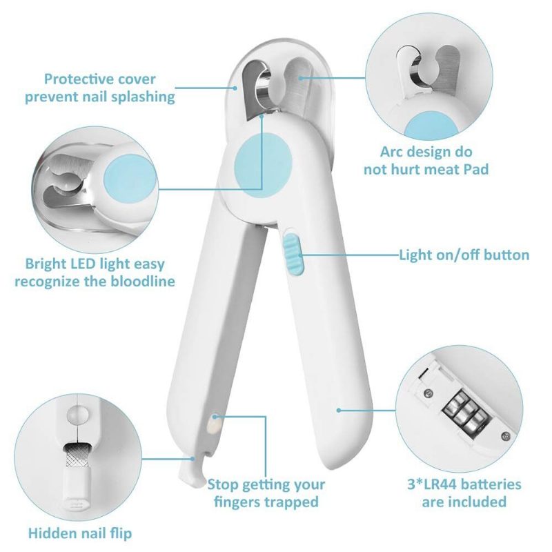 Lemmikkien Kynsileikkurit Ammattimaiset Led-kynsileikkurit Ruostumattomasta Teräksestä